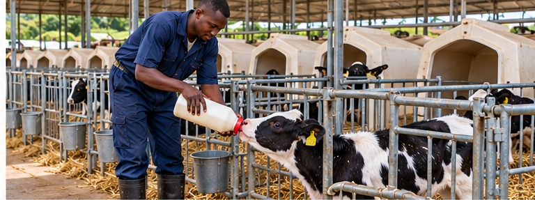 Feeding dairy calves